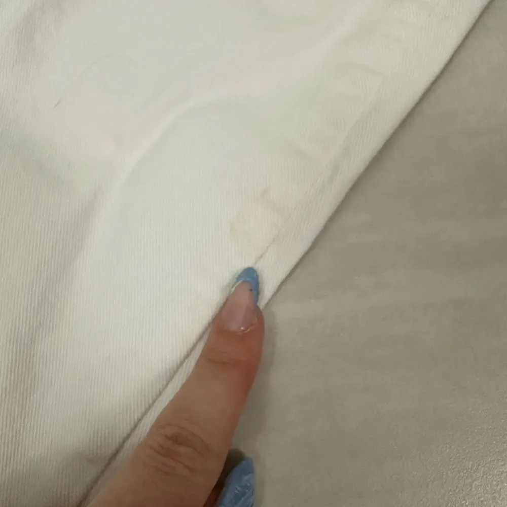 Paige Cindy High Rise Straight Leg Crop White Stretch Jean Minimalist Chic - Picture 10 of 10